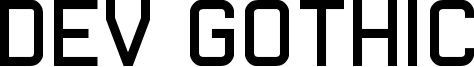 Dev Gothic Font
