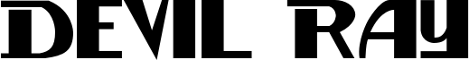 Devil Ray Font