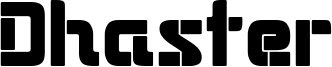 Dhaster Font