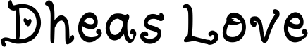Dheas Love Font