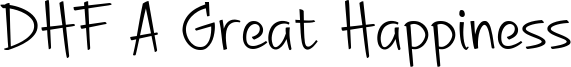 DHF A Great Happiness Font