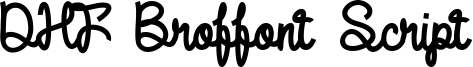 DHF Broffont Script Font