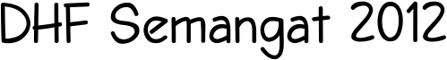 DHF Semangat 2012 Font