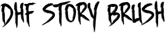 DHF Story Brush Font