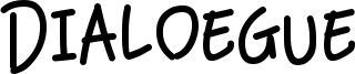 Dialoegue Font