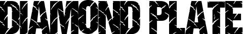 Diamond Plate Font