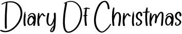Diary Of Christmas Font