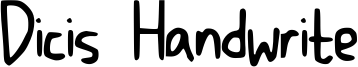 Dicis Handwrite Font