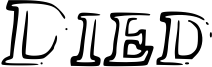 Died Font
