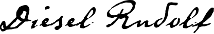 Diesel Rudolf Font