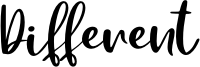 Different Font