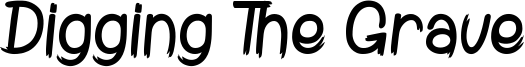 Digging The Grave Font