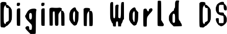 Digimon World DS Font
