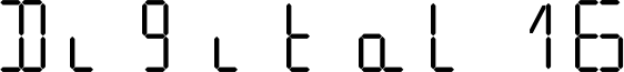 Digital16 Font