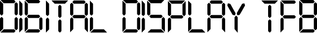 Digital Display TFB Font