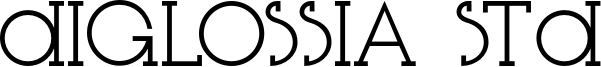Diglossia Std Font
