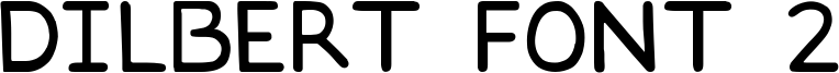 Dilbert font 2 Font