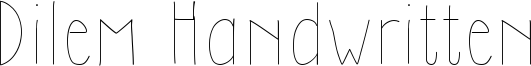 Dilem Handwritten Font