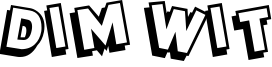 Dim Wit Font