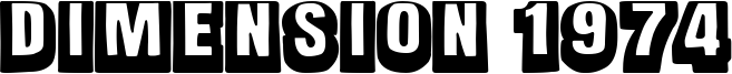 Dimension 1974 Font