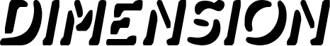 Dimension Font