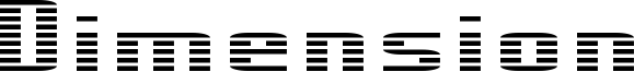 Dimension Font