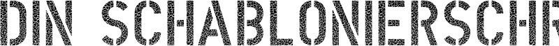 DIN Schablonierschrift Cracked Font