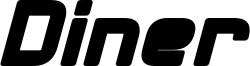 Diner Bold Italic.otf
