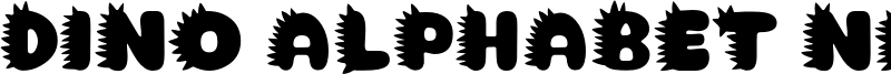 Dino Alphabet New Font