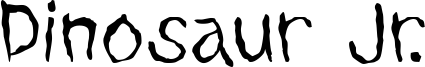 Dinosaur Jr. Font