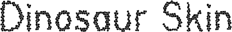Dinosaur Skin Font