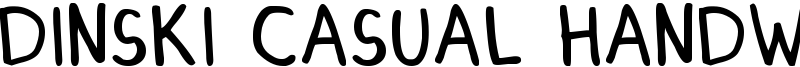 Dinski Casual Handwriting Font