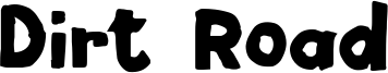 Dirt Road Font