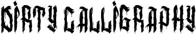 Dirty Calligraphy Font