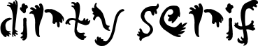 Dirty Serif Font