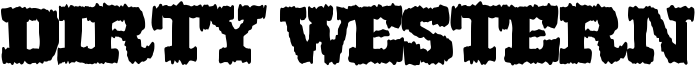 Dirty Western Font
