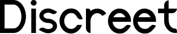 Discreet Font