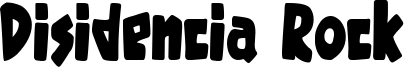 Disidencia Rock Font