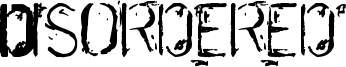 Disordered Font