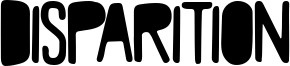 Disparition Font