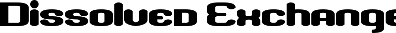 Dissolved Exchange Font