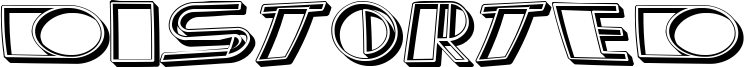 Distorted Font