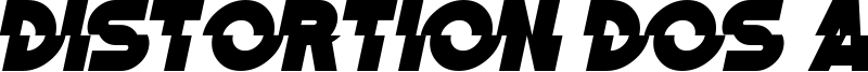 Distortion Dos Analogue Font