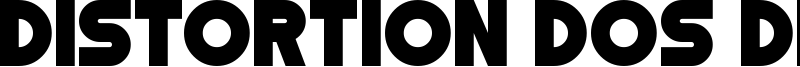 Distortion Dos Digital Font