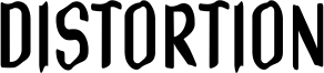 Distortion Font