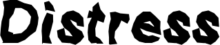 Distress Font