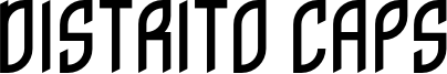 Distrito Caps Font