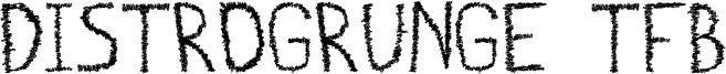 Distrogrunge TFB Font