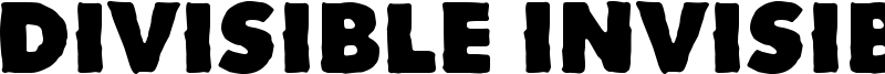 Divisible Invisible Font