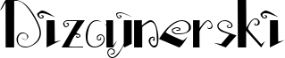 Dizajnerski Font